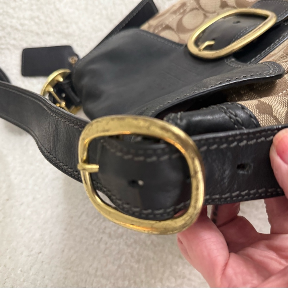 Coach Brown and Black  Legact Bleeker Signature Crossbody Bag - Picture 3 of 15